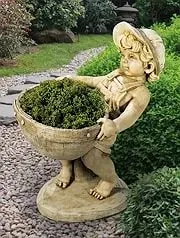 Flower boy planter on display at Millennium Nursery