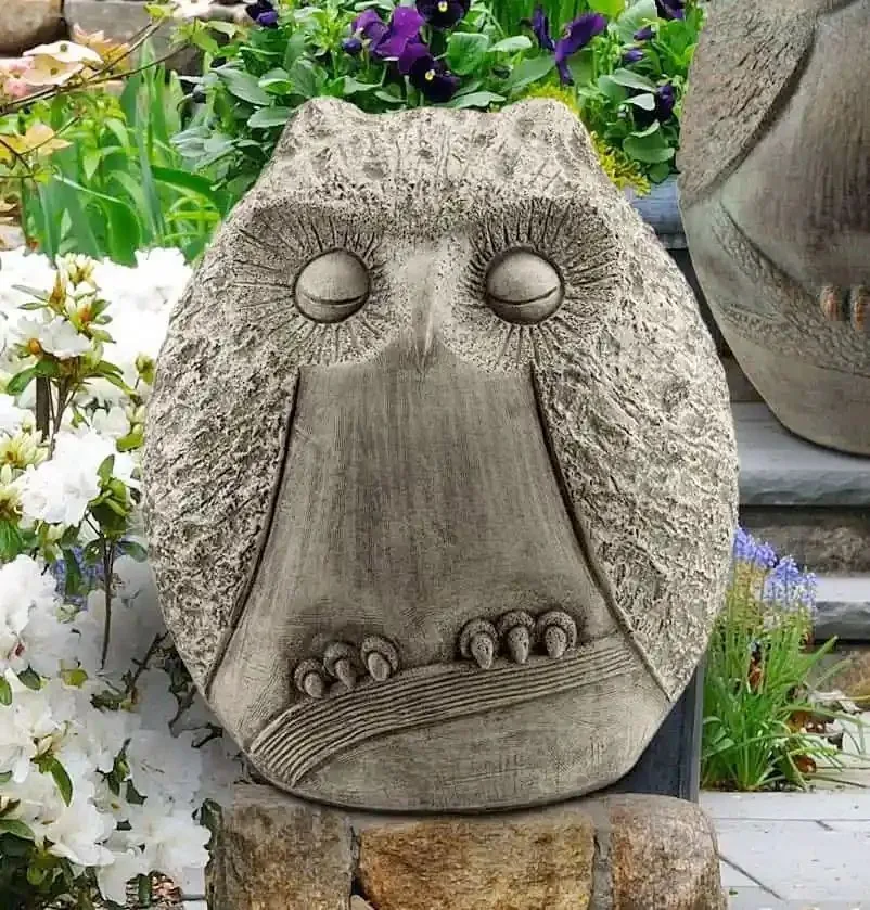 Owl statuary on display at Millennium Nursery