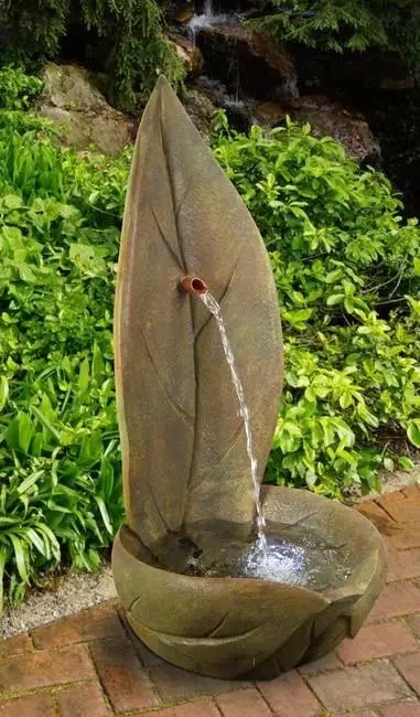 Standing leaf fountain on display at Millennium Nursery