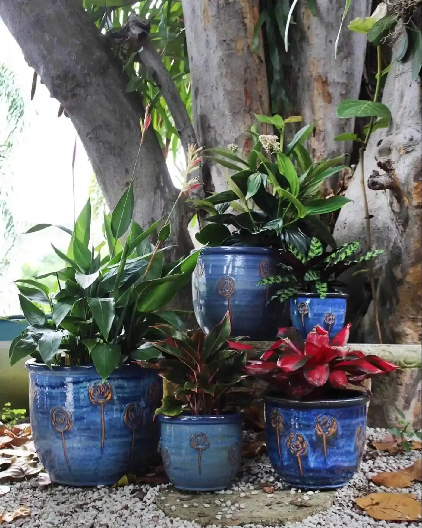 Pottery and fountains on display at the nursery