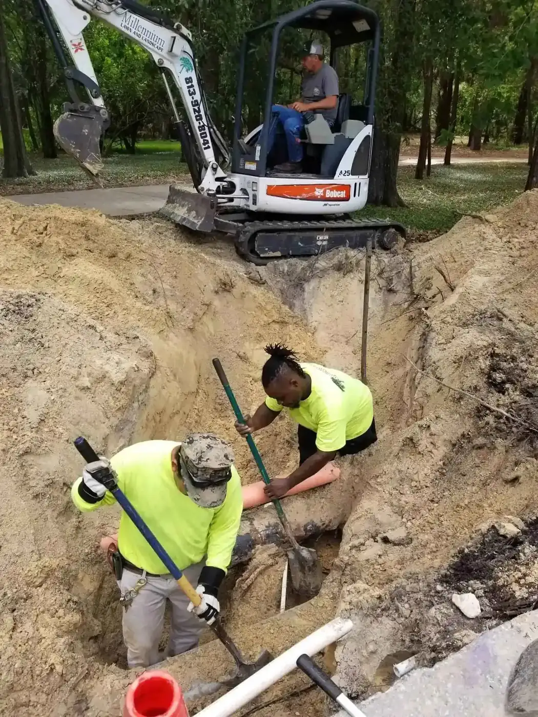 Irrigation & drainage project in Greater Tampa Bay by Millennium Lawn, Landscape & Nursery
