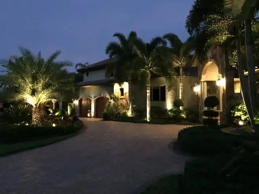 Outdoor lighting project in Greater Tampa Bay by Millennium Lawn, Landscape & Nursery