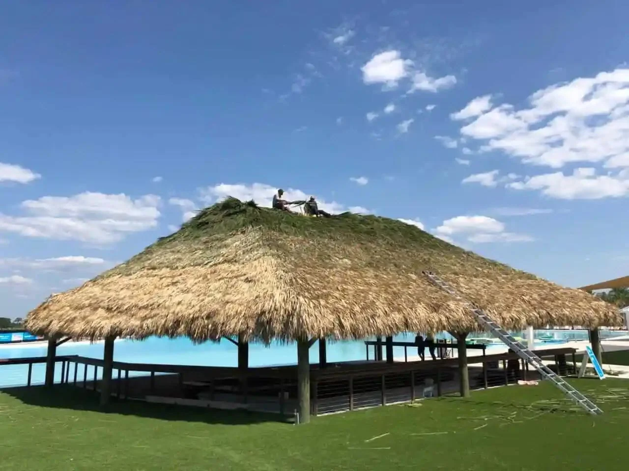 Tiki hut project in Greater Tampa Bay by Millennium Lawn, Landscape & Nursery