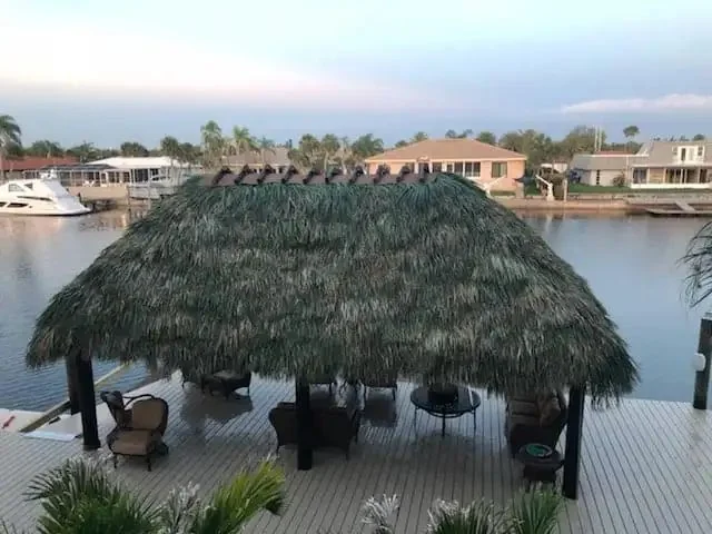 Tiki hut project in Greater Tampa Bay by Millennium Lawn, Landscape & Nursery