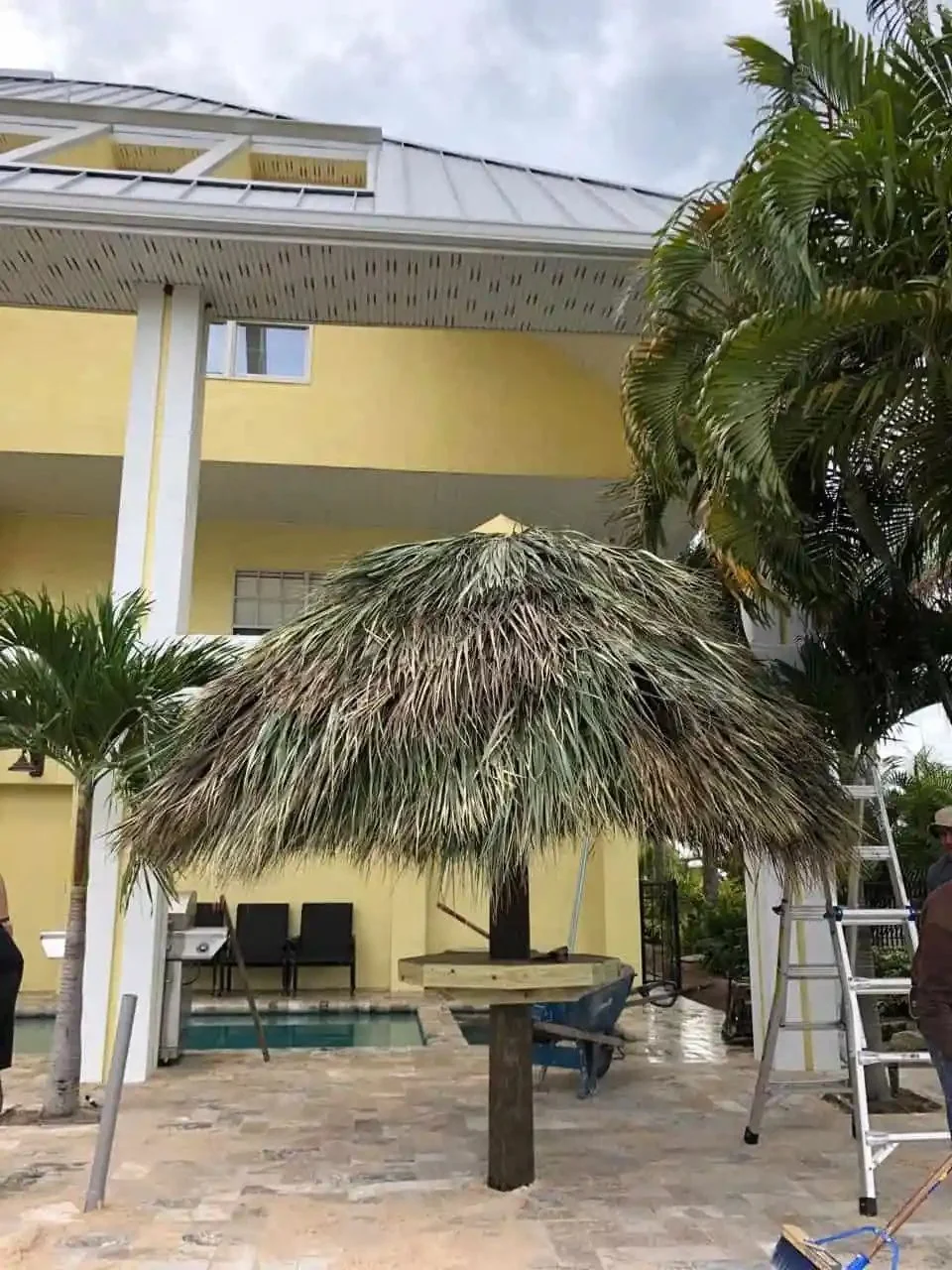 Tiki hut project in Greater Tampa Bay by Millennium Lawn, Landscape & Nursery
